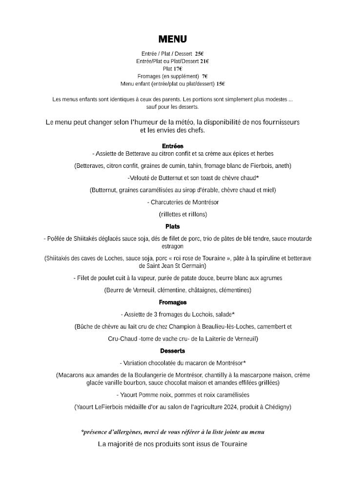 L'école gourmande - Menu Image 1